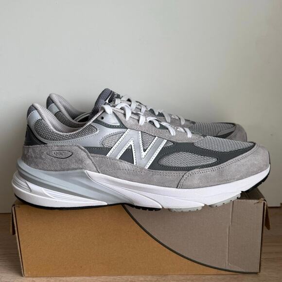New Balance 990 V6 Grey/White Castlerock Men Sneakers- SZ 14 B main image 8